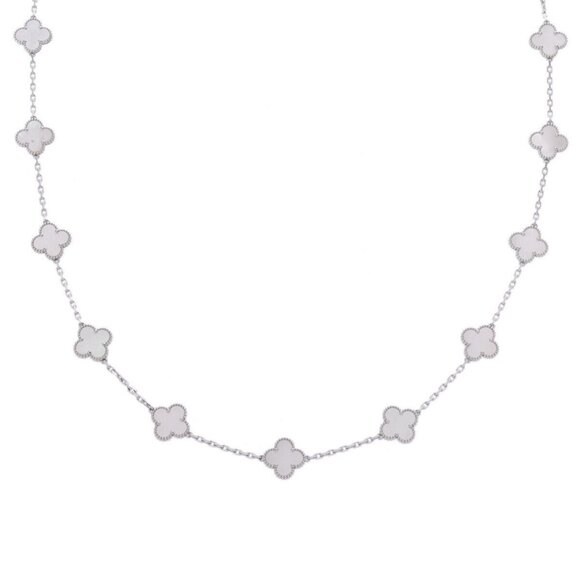 VAN CLEEF & ARPELS Vintage Alhambra Necklace 20P VCARF - Picture 1 of 12